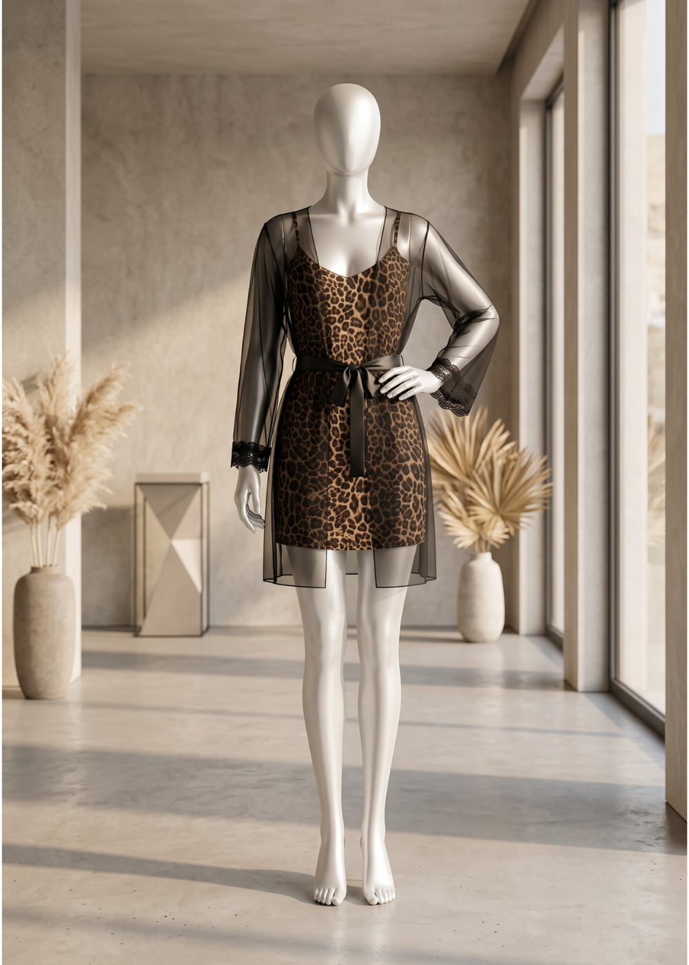 2 piece Wild Elegance Leopard Lounge Set