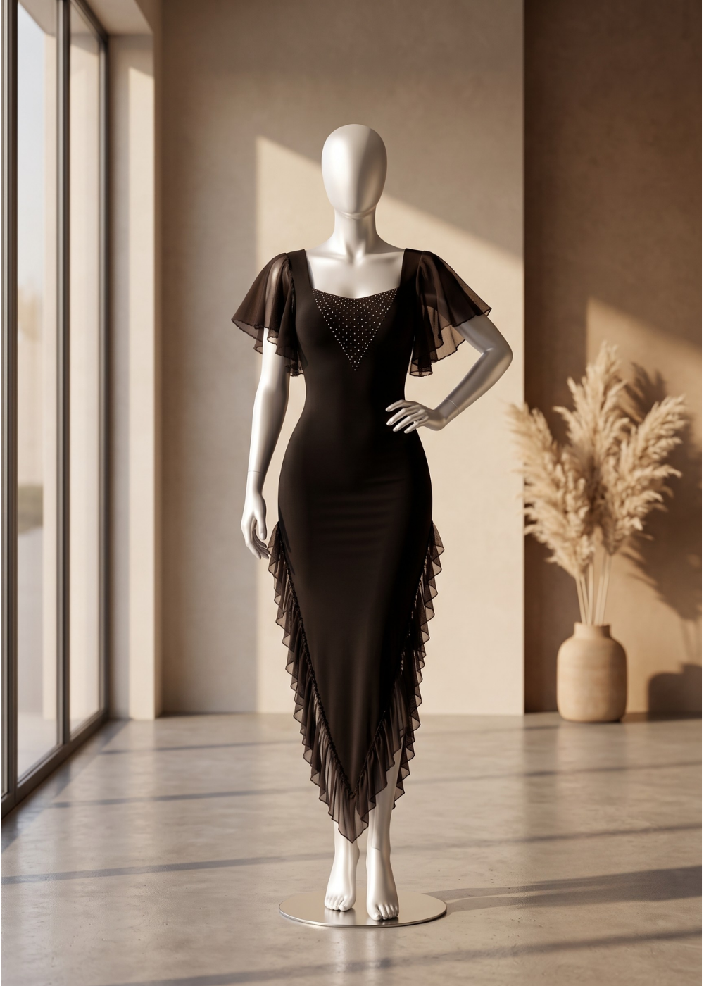 Ruby Elegance Evening Dress