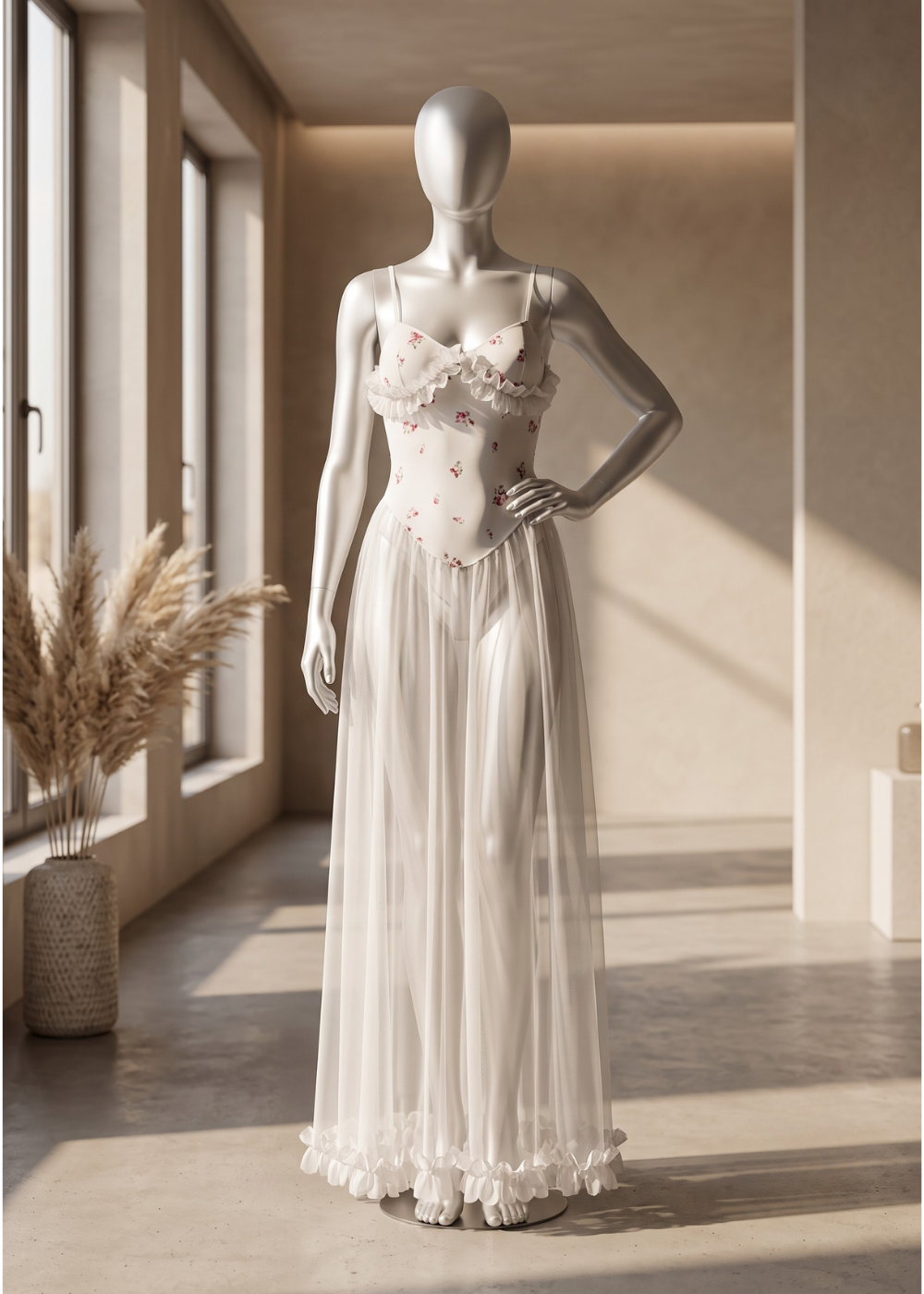Ivory Blossom Whisper Nightgown