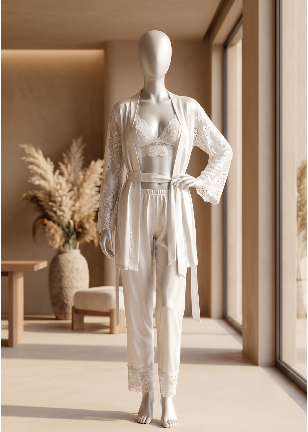 3 piece Ivory Serenity Lounge Set