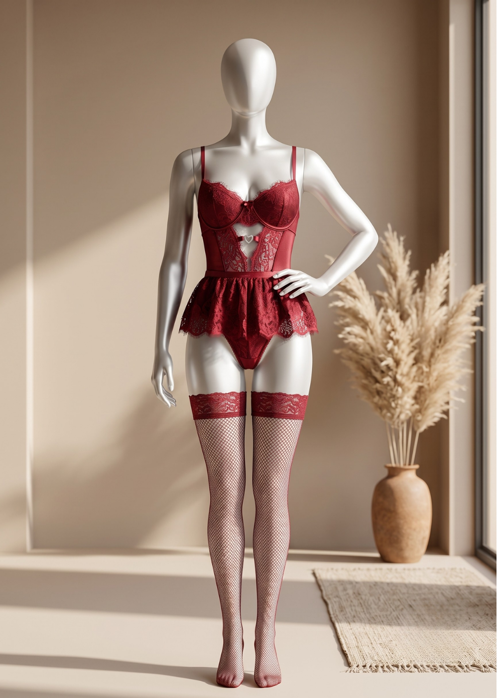 3 piece Midnight Lace Temptation Set