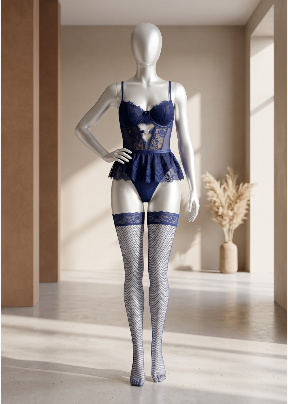 3 piece Midnight Lace Temptation Set