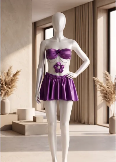 2 piece Blossom Satin Mini Set