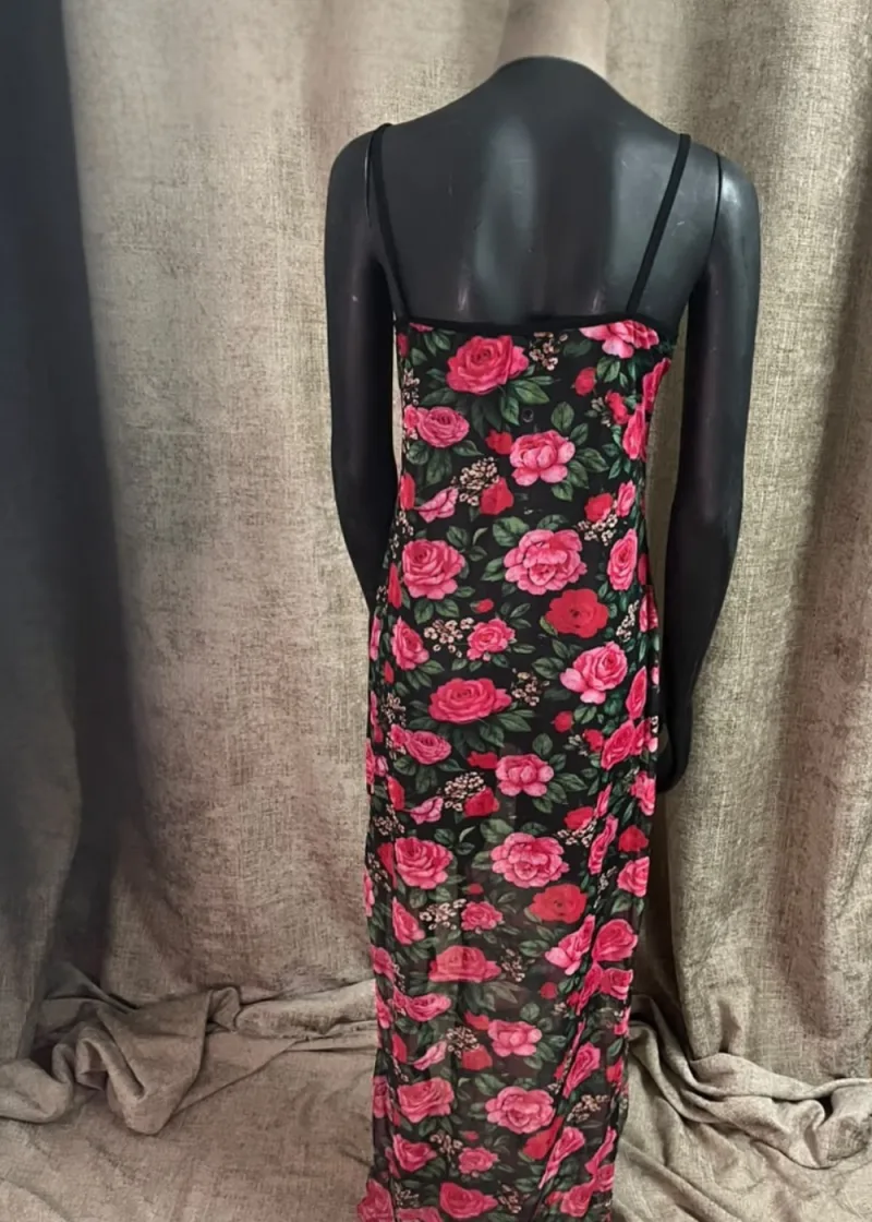Midnight Rose Lace Gown